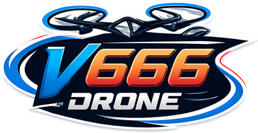 v666 drone লোগো